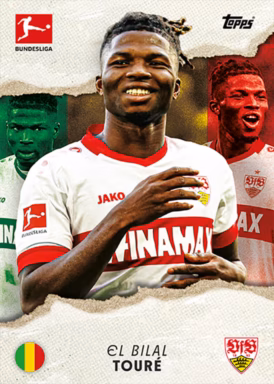 2024-25 TOPPS International Stars Bundesliga Soccer Cards - Base Card - El Bilal Touré