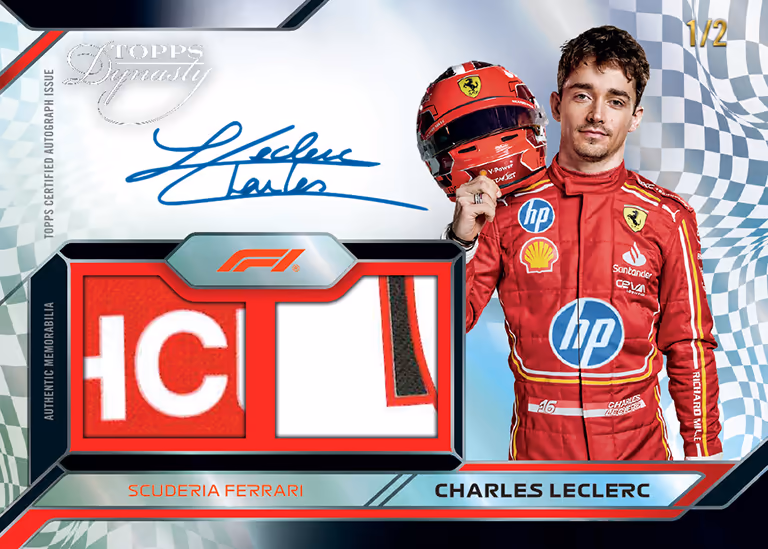 2024 TOPPS Dynasty Formula 1 Racing Cards - Single-Driver Dual Relic Autograph Card - Charles Leclerc