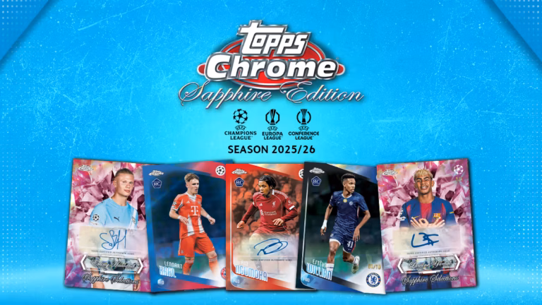 2025-26 TOPPS Chrome Sapphire Edition UEFA Club Competitions Soccer Cards - Header