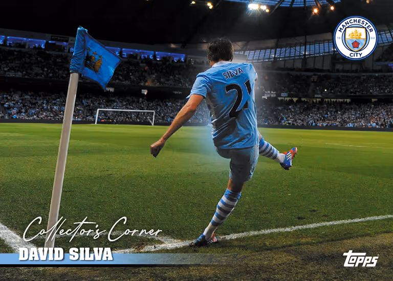2025-26 Topps Maanchester City Team Set Soccer Cards - Collectors Corner Base Card - David Silva