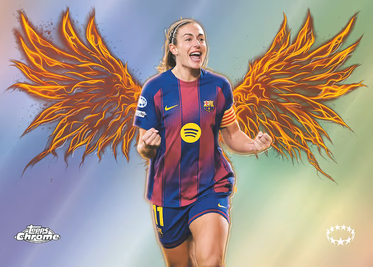 2025-26 TOPPS Chrome UEFA Women's Champions League Soccer Cards - Arise Insert - Alexia Putellas