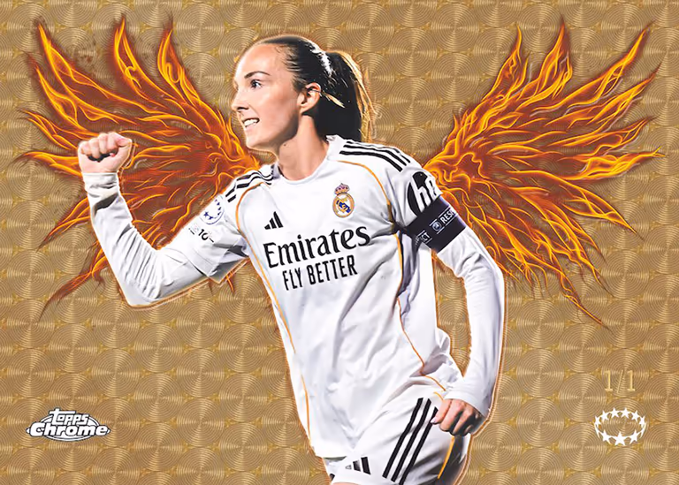 2025-26 TOPPS Chrome UEFA Women's Champions League Soccer Cards - Arise Insert Card SuperFractor Parallel - Caroline Weir