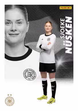 2025 PANINI DFB-Frauen Team-Set Soccer Cards - Base Card - Sjoeke Nüsken