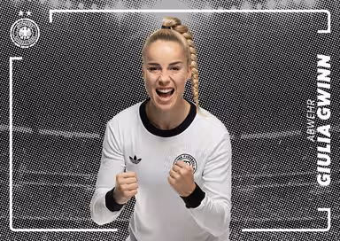 2025 PANINI DFB-Frauen Team-Set Soccer Cards - Victorious Insert Card - Giulia Gwinn