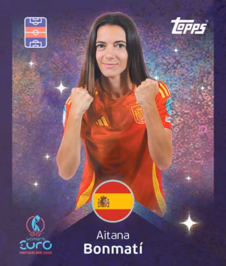 TOPPS UEFA Women's Euro 2025 Sticker - Shining Stars Sticker - Aitana Bonmatí