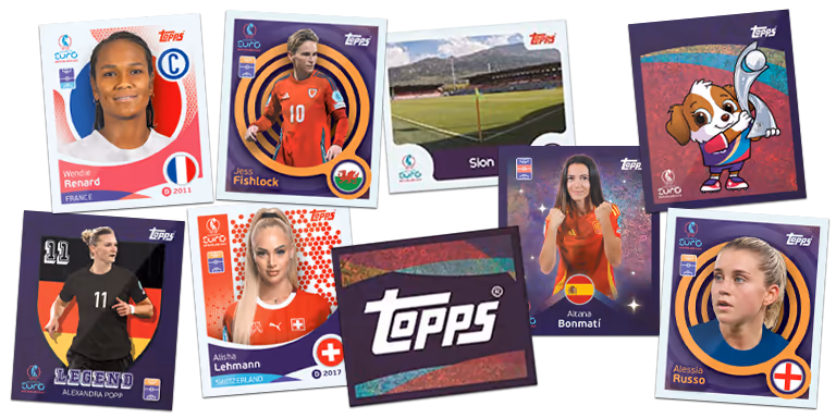 TOPPS UEFA Women's Euro 2025 Sticker - Mix