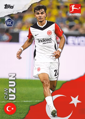 2024-25 TOPPS International Stars Bundesliga Soccer Cards - Base Card - Can Uzun