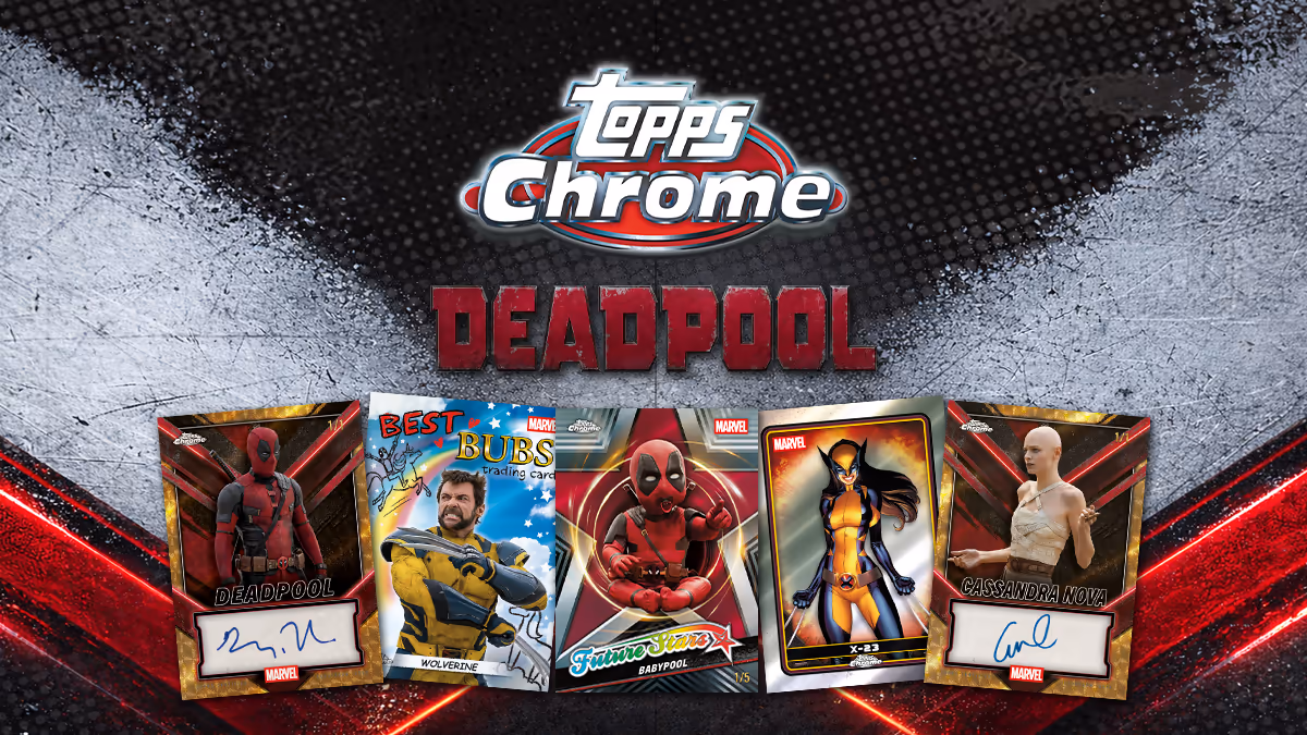2025 TOPPS Chrome Deadpool Trading Cards - Header