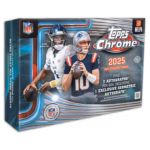 2025 TOPPS Chrome NFL Football Cards Breaker's Delight Box