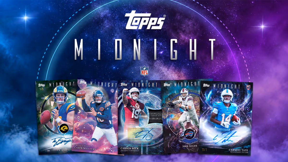 2026 TOPPS Midnight NFL Football Cards - Header