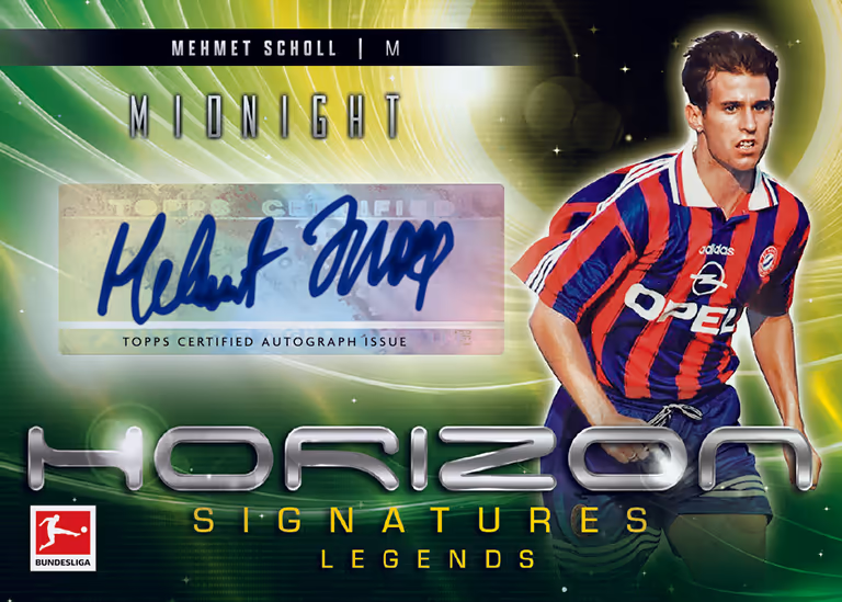 2024-25 TOPPS Midnight Bundesliga Soccer Cards - Horizon Signatures Autograph Card - Mehmet Scholl