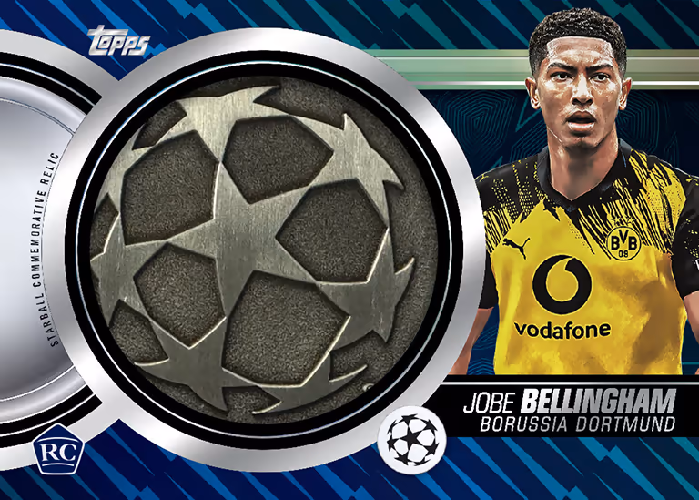 2025-26 TOPPS UEFA Club Competitions Soccer Cards - Starball Commemorative Relic Card - Jobe Bellingham