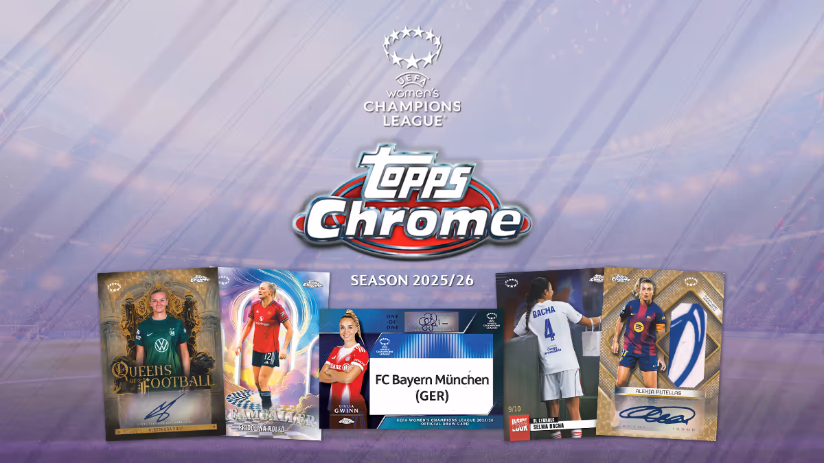 2025-26 TOPPS Chrome UEFA Women's Champions League Soccer Cards - Header