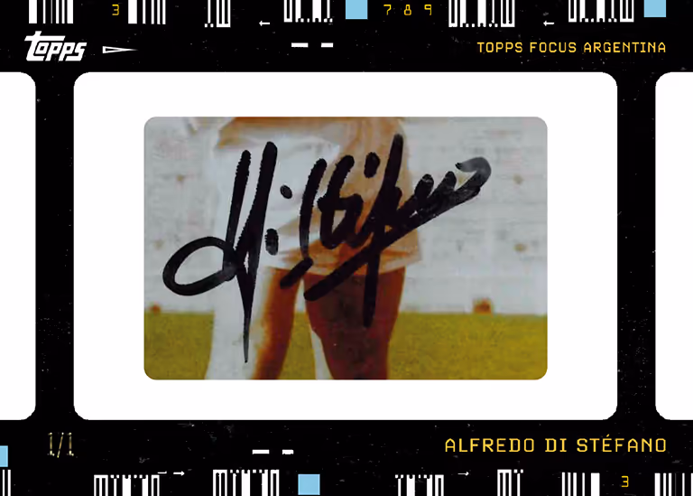 2025 TOPPS Focus Argentina Soccer Cards - Cutaway Signature Relic Card - Alfredo Di Stéfano