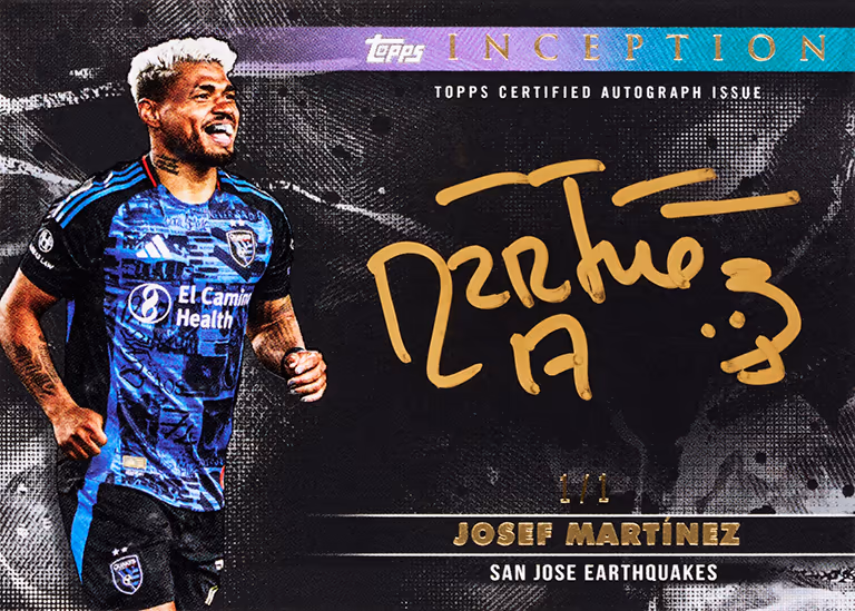 2025 TOPPS Inception MLS Soccer Cards - Silver Signings Autograph Card | Gold Parallel - Josef Martínez