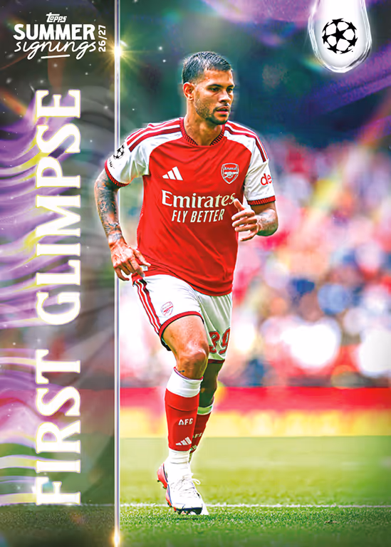 2026-27 TOPPS Summer Signings UEFA Club Competitions Soccer Cards - First Glimpse Base Card - Bruno Guimarães
