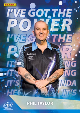 2025 PANINI PDC Premier League Darts Trading Cards - Walk On Insert Card - Phil Taylor