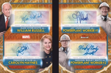 2026 TOPPS Finest Fantastic Four 65th Anniversary Trading Cards - Quad Autograph Book Card SuperFractor Parallel - Hyde-White/ Staab / Underwood / Smith