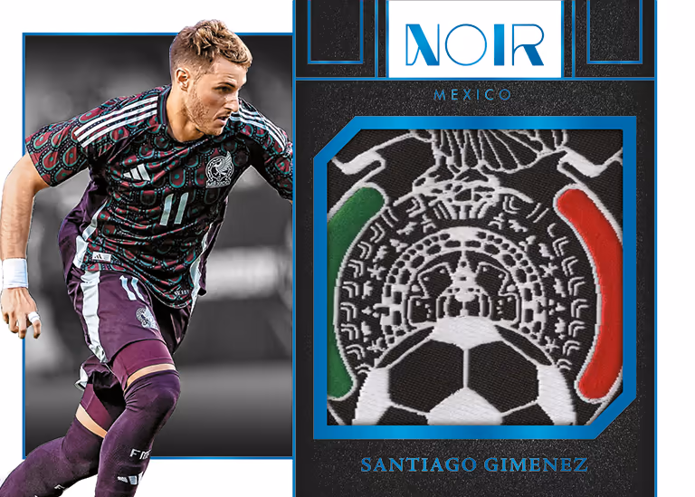 2024-25 PANINI Noir Soccer Cards - Team Logos Relic Card - Santiago Gimenez