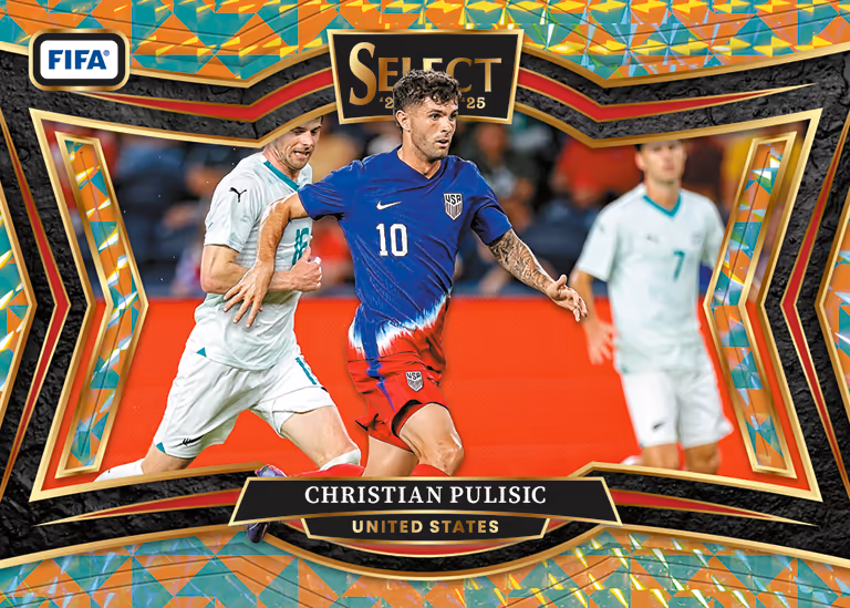 2024-25 PANINI Select FIFA Soccer Cards - Field Level Base Card Tesselation Parallel - Christian Pulisic
