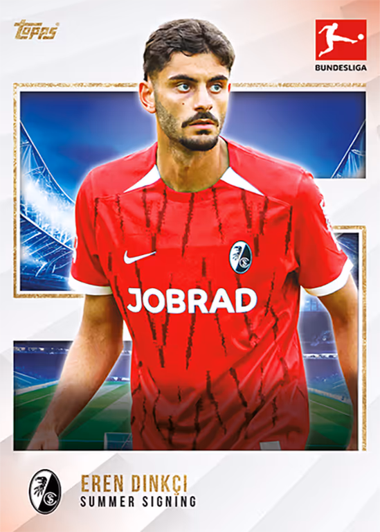 2024-25 TOPPS Summer Signings Bundesliga Soccer Cards - New Signings Base Card - Eren Dinkci