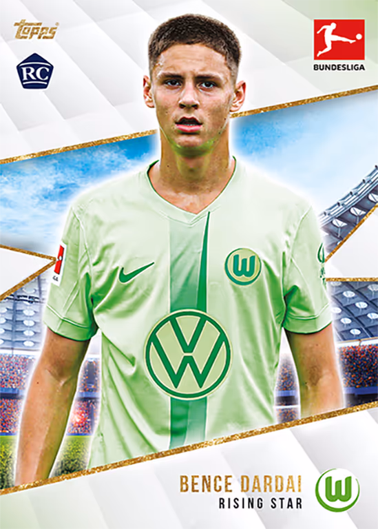 2024-25 TOPPS Summer Signings Bundesliga Soccer Cards - Rising Stars Base Card - Bence Dardai