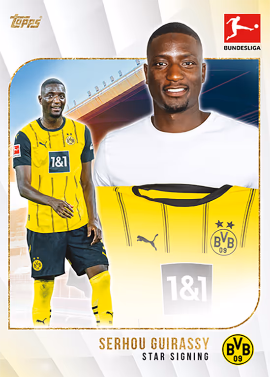 2024-25 TOPPS Summer Signings Bundesliga Soccer Cards - Star Signings Base Card - Serhou Guirassy