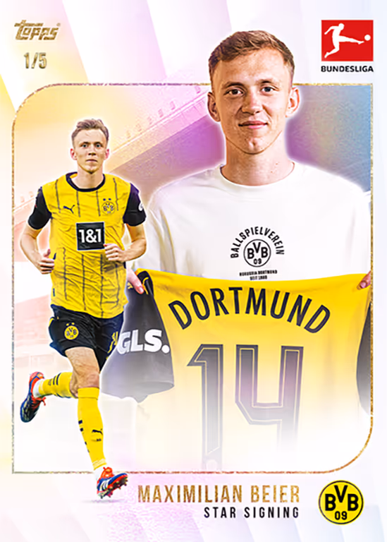 2024-25 TOPPS Summer Signings Bundesliga Soccer Cards - Star Signings Base Card - Maximilian Beier