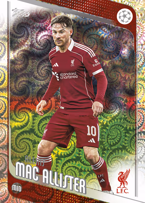 2025-26 TOPPS Carnaval Edition UEFA Club Competitions Soccer Cards - Base Card Alexis Mac Allister