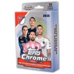 2025 TOPPS Chrome Major League Soccer Cards Hanger Box