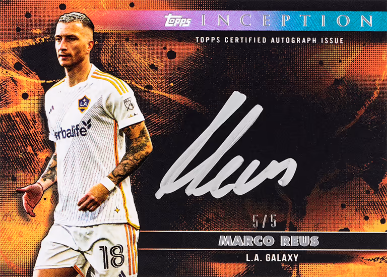 2025 TOPPS Inception MLS Soccer Cards - Silver Signings Autograph Card | Orange Parallel - Marco Reus