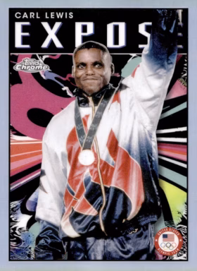 2024 TOPPS Chrome US Olympic & Paralympic Team Hopefuls Multisport Cards - Topps Chrome Expose Insert Card - Carl Lewis