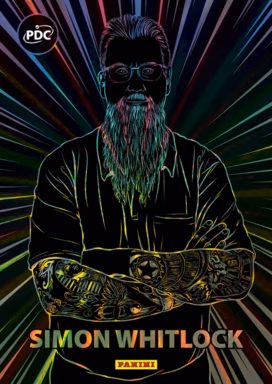 2026 PANINI PDC World Championship Darts Cards - Rainbow Lines Insert Card - Simon Whitlock