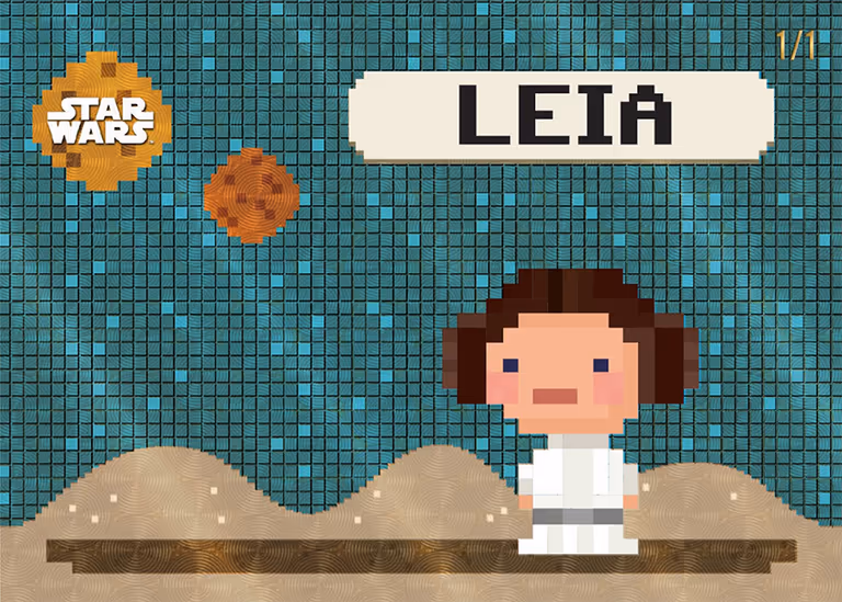 2026 TOPPS Chrome Star Wars Trading Cards - Bonus Stage Insert Card | SuperFractor Parallel - Leia Organa
