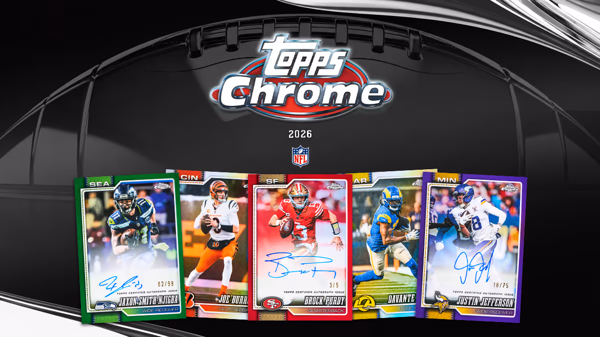 2026 TOPPS Chrome NFL Football Cards - Header