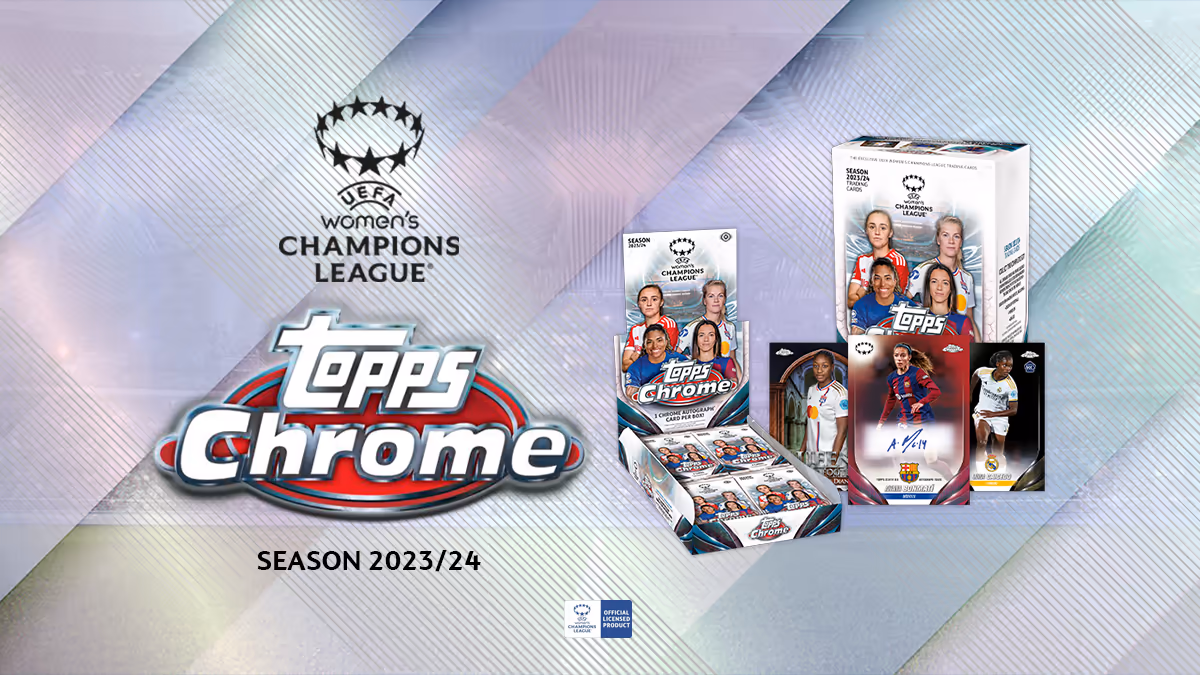 2023-24 TOPPS Chrome UEFA Women's Champions League Soccer Cards - Header