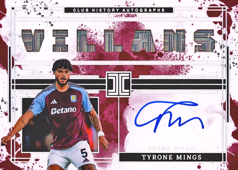 2024-25 PANINI Impeccable Premier League Soccer Cards - Impeccable Club History Autograph Card - Tyrone Mings