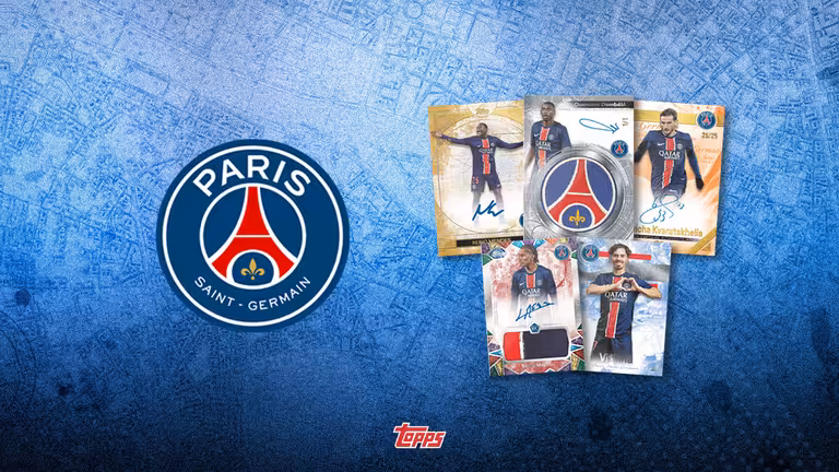 2024-25 TOPPS Exhibition Paris Saint-Germain Soccer Cards - Header