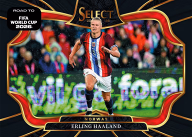 2025-26 PANINI Select Road to FIFA World Cup 2026 Soccer Cards - Field Level Base Card Black Parallel - Erling Haaland