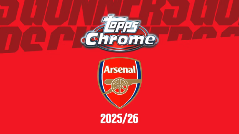 2025-26 TOPPS Chrome Arsenal Soccer Cards - Header