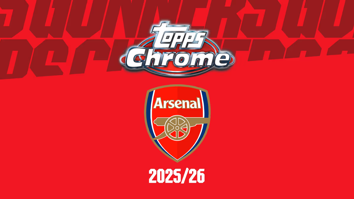 2025-26 TOPPS Chrome Arsenal Soccer Cards - Header