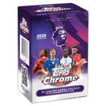 2025-26 TOPPS Chrome Premier League Soccer Cards Blaster Box