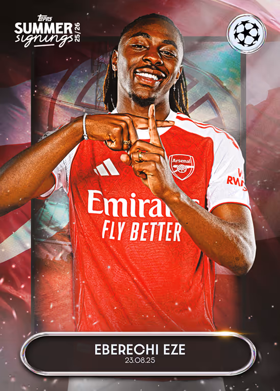 2025-26 TOPPS Summer Signings UEFA Club Competitions Soccer Cards - Star Signings Image Variation Card - Eberechi Eze