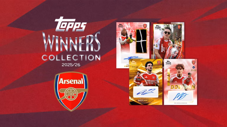2025-26 TOPPS Winners Collection Arsenal Soccer Cards - Header