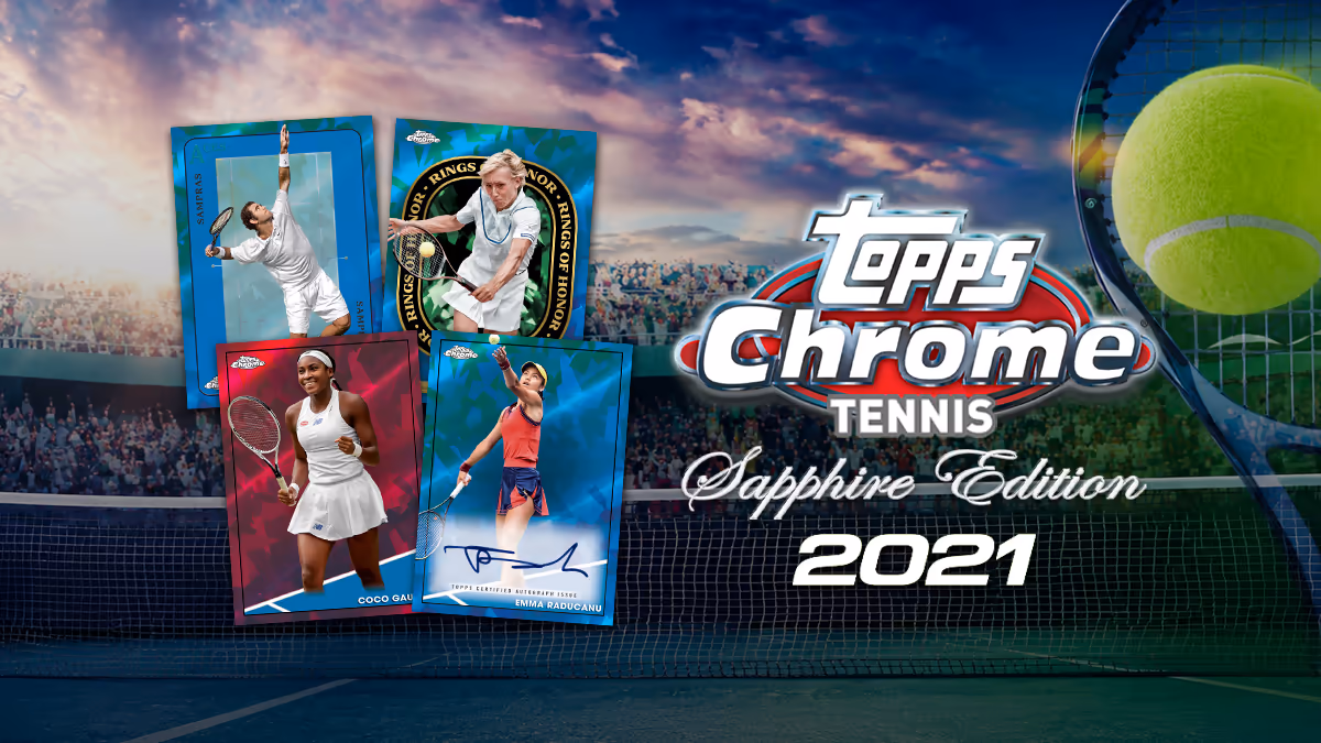 2021 TOPPS Chrome Sapphire Edition Tennis Cards