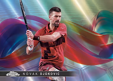 2025 TOPPS Chrome Tennis Cards - Helix Insert Card - Novak Djokovic