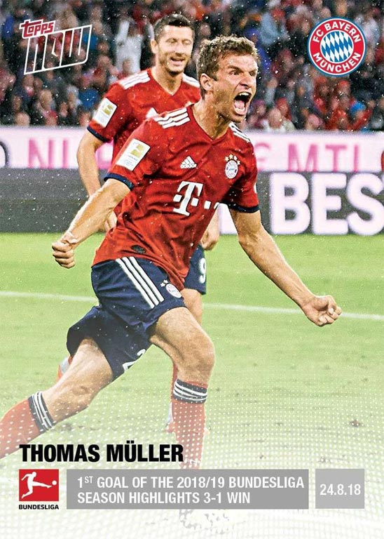2018-19 TOPPS Now Bundesliga Soccer Cards - Card 002