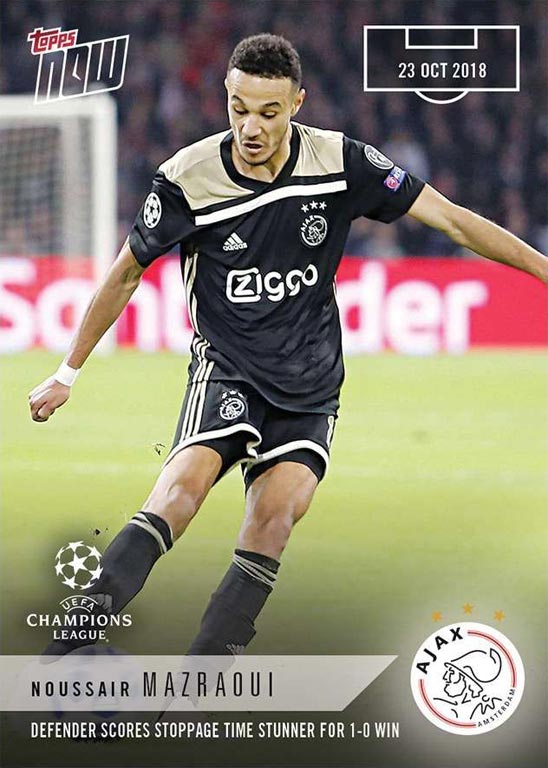 2018-19 TOPPS Now UEFA Champions League Soccer Cards - Card 009
