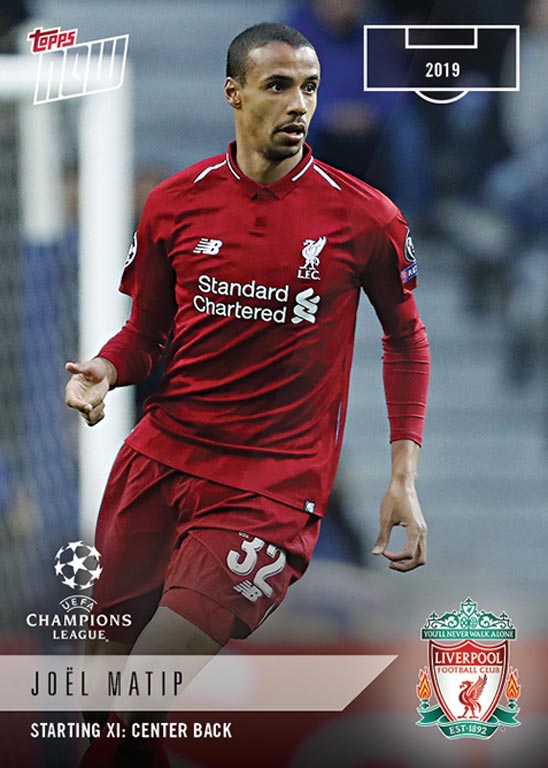 2018-19 TOPPS Now UEFA Champions League Soccer Cards - Card XI-10