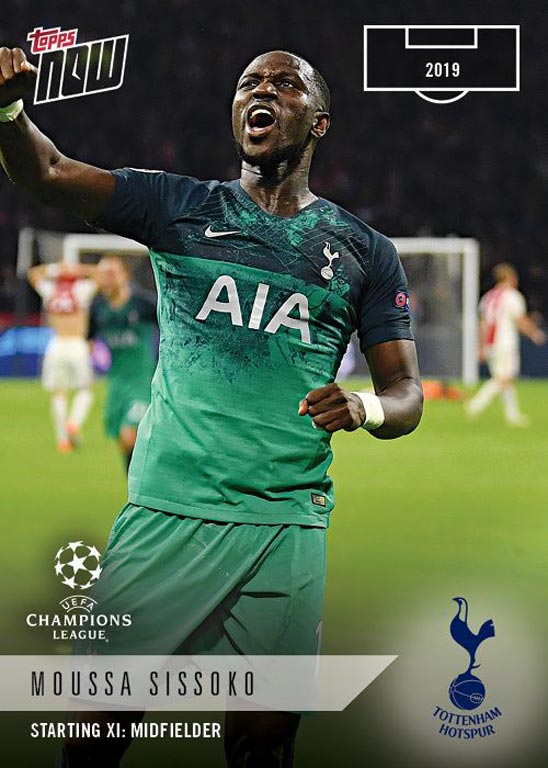 2018-19 TOPPS Now UEFA Champions League Soccer Cards - Card XI-17